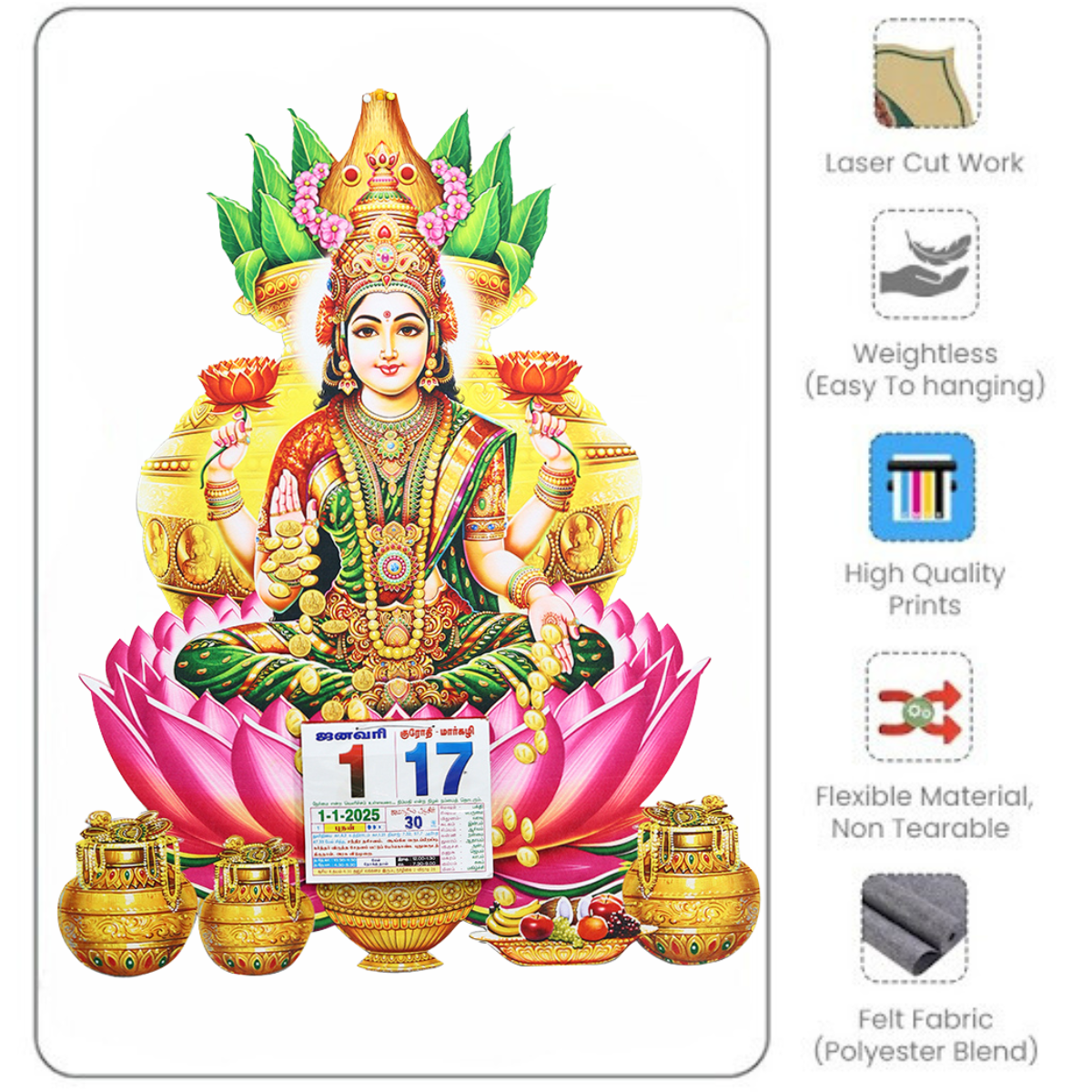 Lakshmi-Special Diecut- Calendar-2025