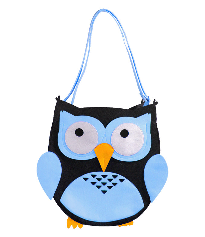 Nauticrew Blue Owl Bag | Lightweight Handbag | Stylish Shoulder Bag |Felt Tote Bag.