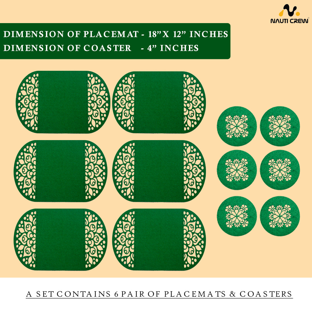 Placemats & caoster - NCC003 - Set of 6