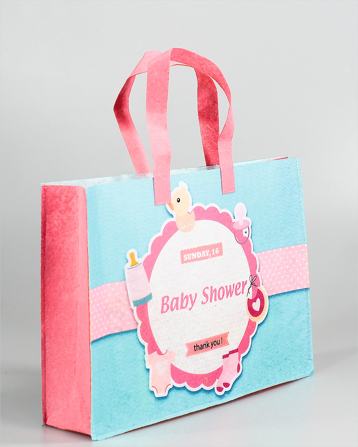 Baby Shower Design Gift Bags for Return Gifts | Weddings | Birthday |  (Pack of 50 | 11X8X3 Inches)