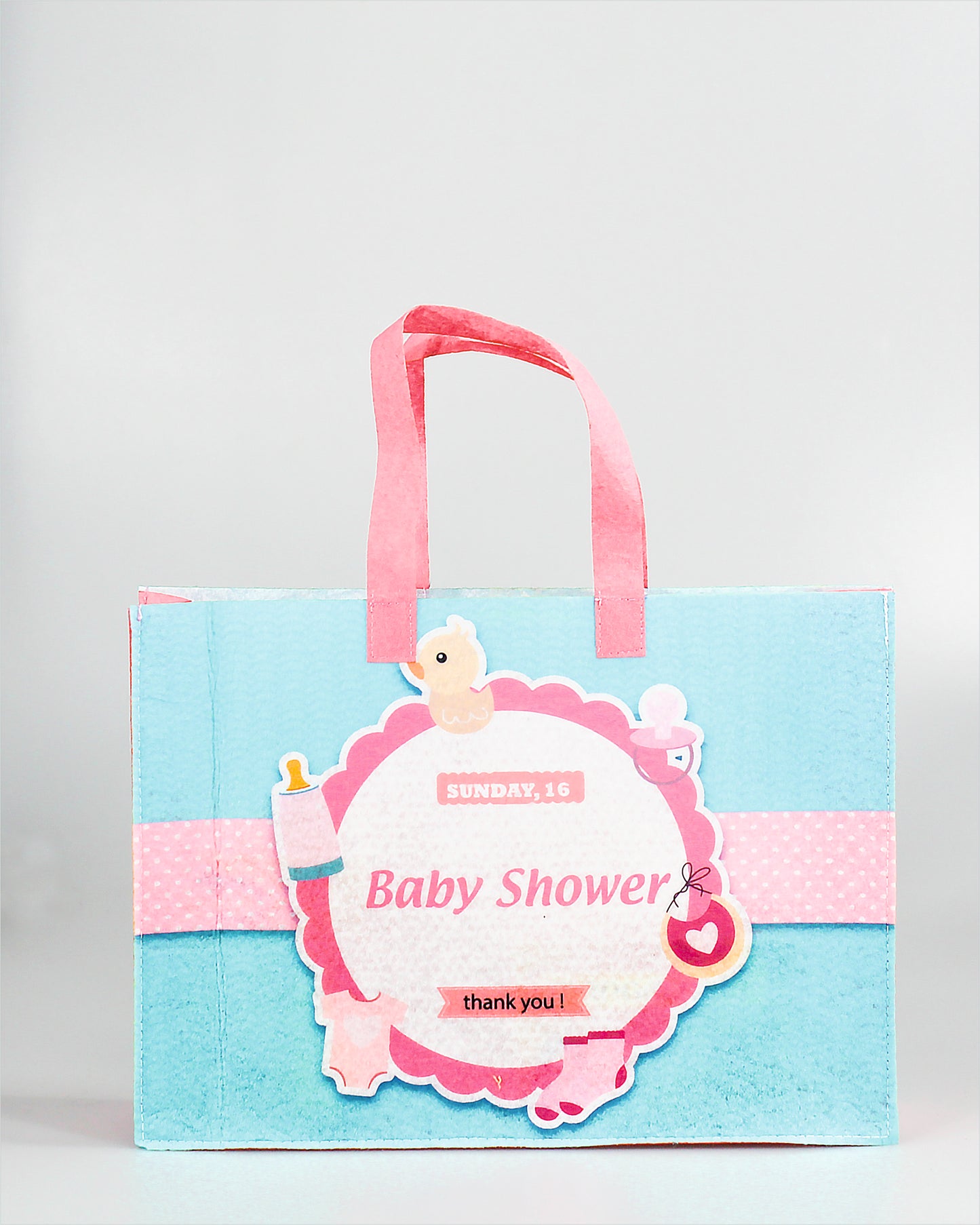 Baby Shower Design Gift Bags for Return Gifts | Weddings | Birthday |  (Pack of 50 | 11X8X3 Inches)