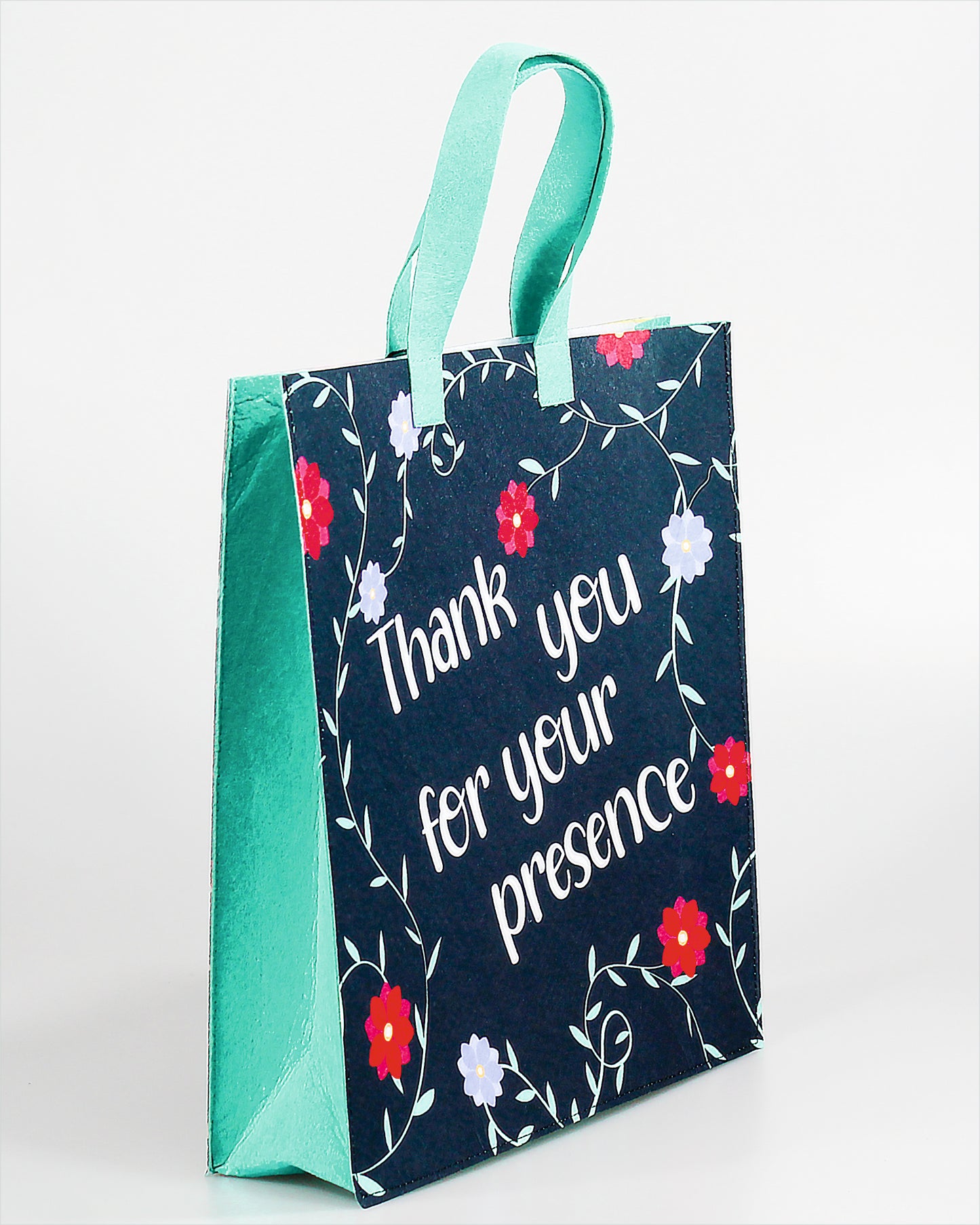 Thank You with Floral Printed Gift Bags | Return Gifts | Presents | Birthday | 50Nos.