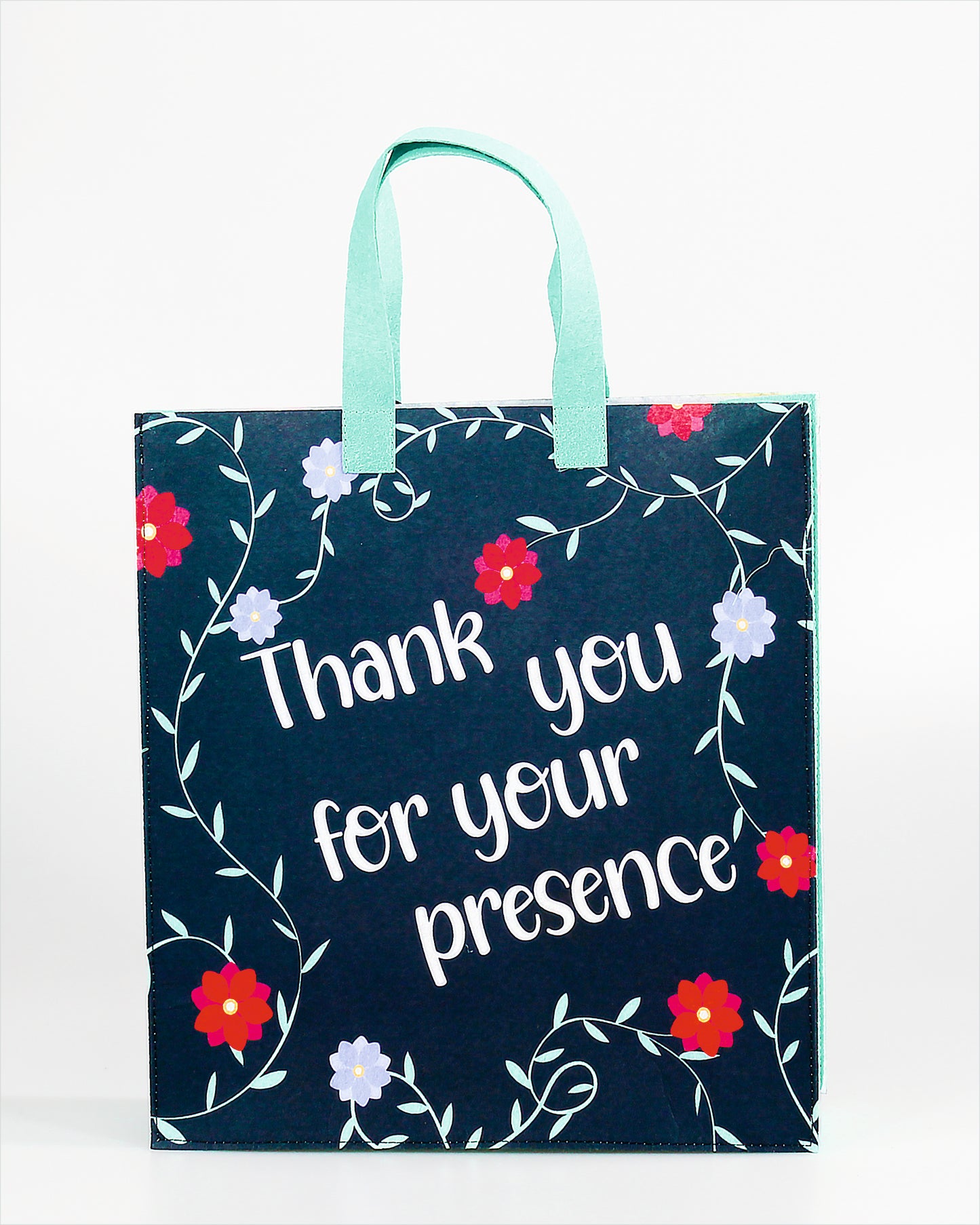 Thank You with Floral Printed Gift Bags | Return Gifts | Presents | Birthday | 50Nos.