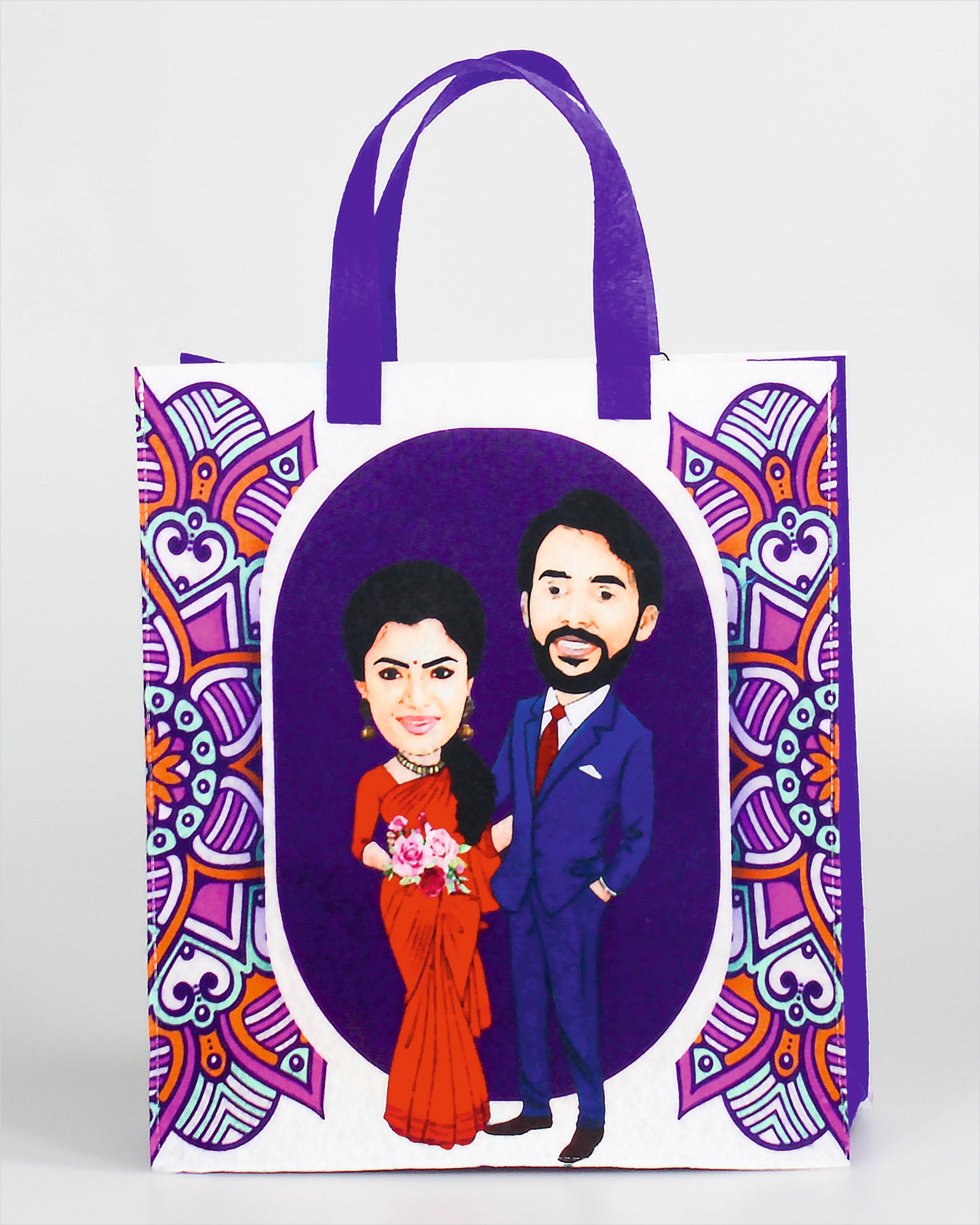 Custom Tote Bag with Photo | Personalized Eco Bags | Customized Present for Wedding |