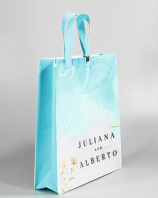 Wedding Return Gift Bag | Customized Name and Quotes | Size 12 x 11 x 4 | 50 Nos.