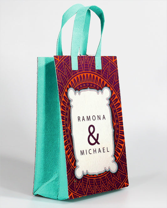 Multicolor Event Gift Bag with Customized Name and Design | 50 Nos.