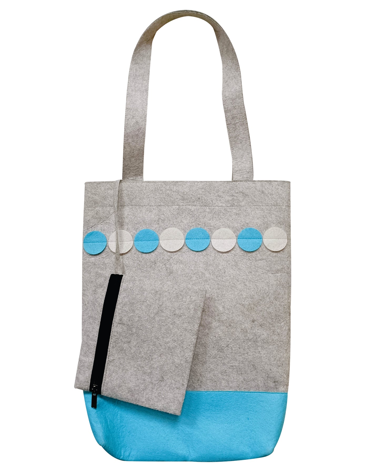 Nauticrew Handbag with Pouch | Lightweight Handbag | Stylish Shoulder Bag |Felt Tote Bag.